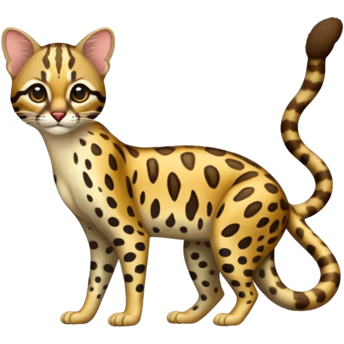 Margay, full body emoji