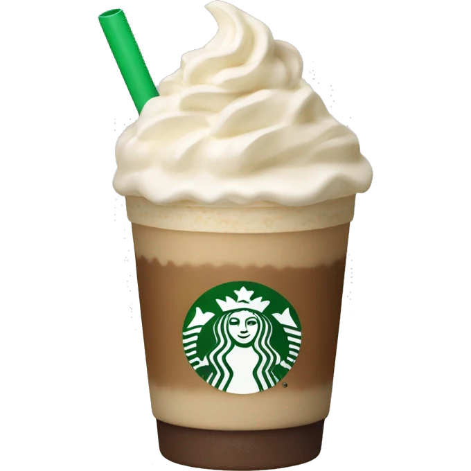 Vanilla frappuccino netrual colored emoji