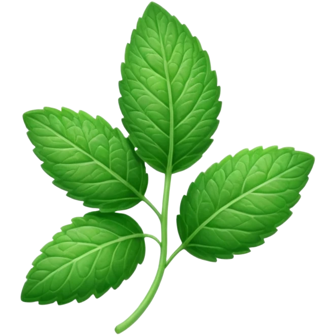 mint leaf emoji