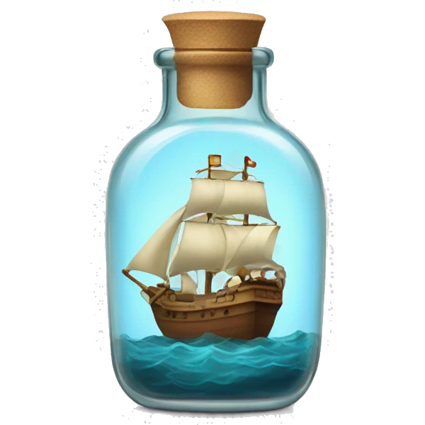 Ship in a bottle emoji