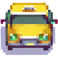 A migrant in a taxi emoji