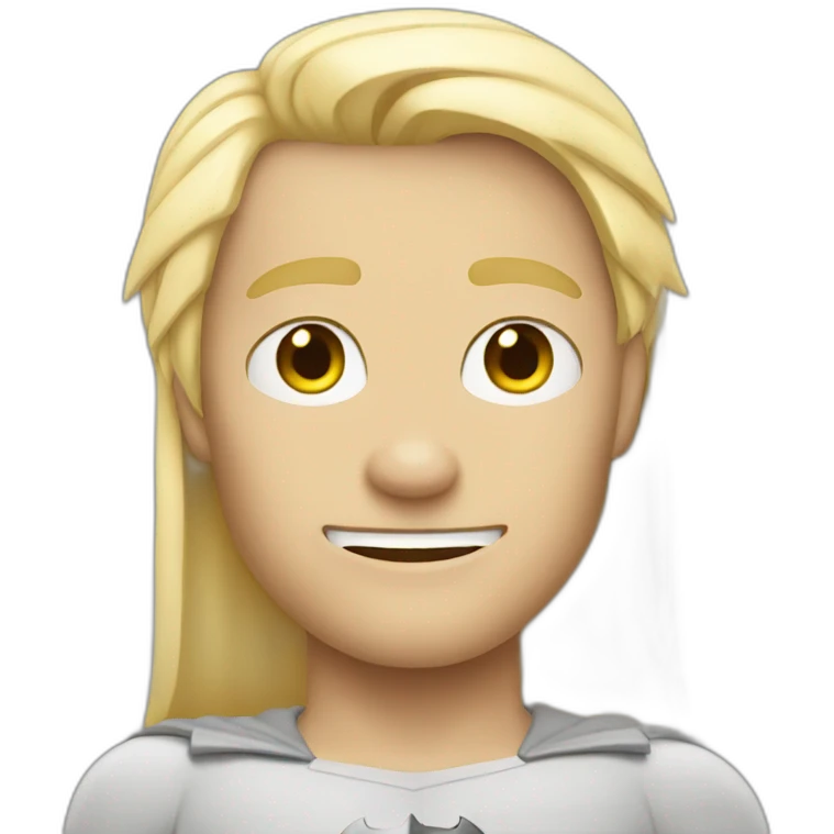 Batman but blond emoji