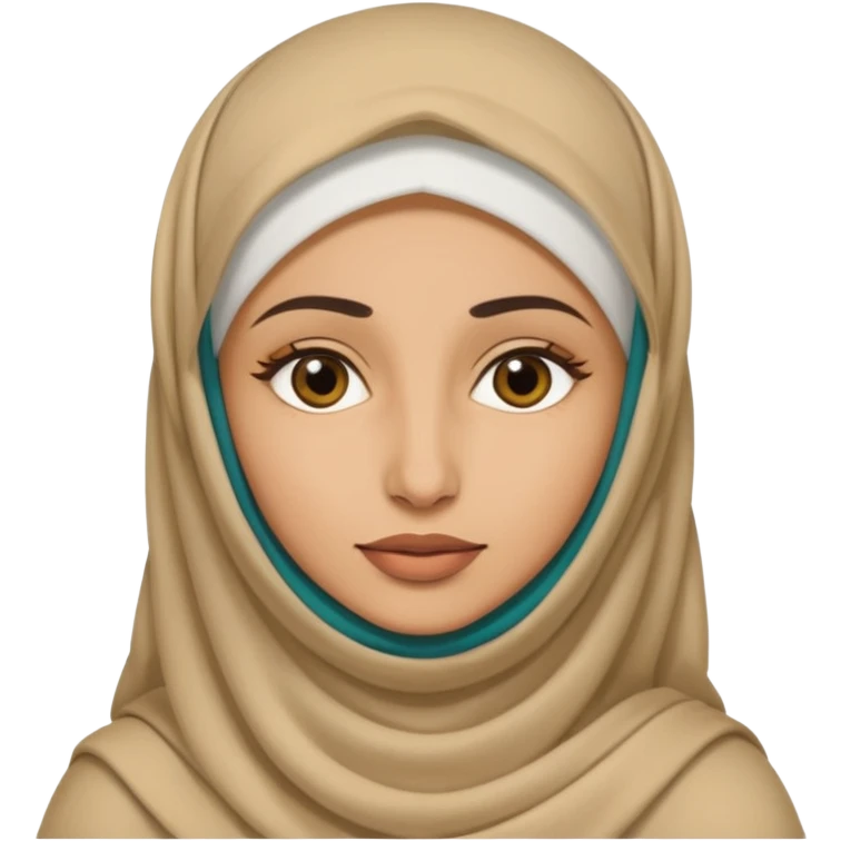 arab woman with niquab cover face emoji