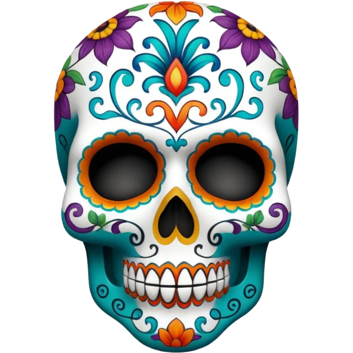 Calavera facial mask emoji