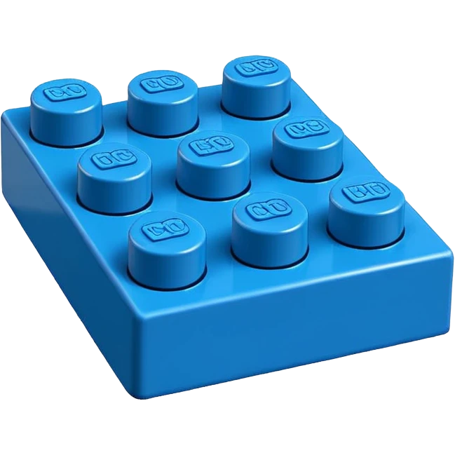 blue lego brick emoji