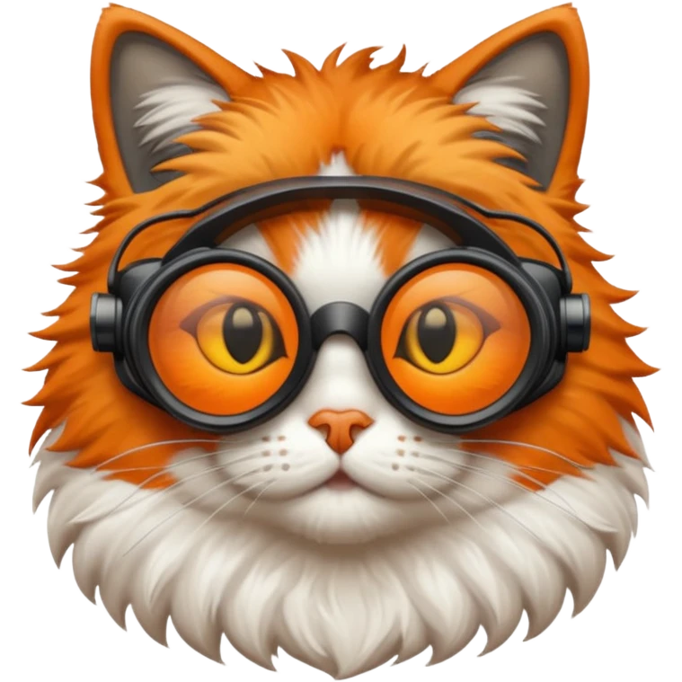 cat with nigthvision googles emoji