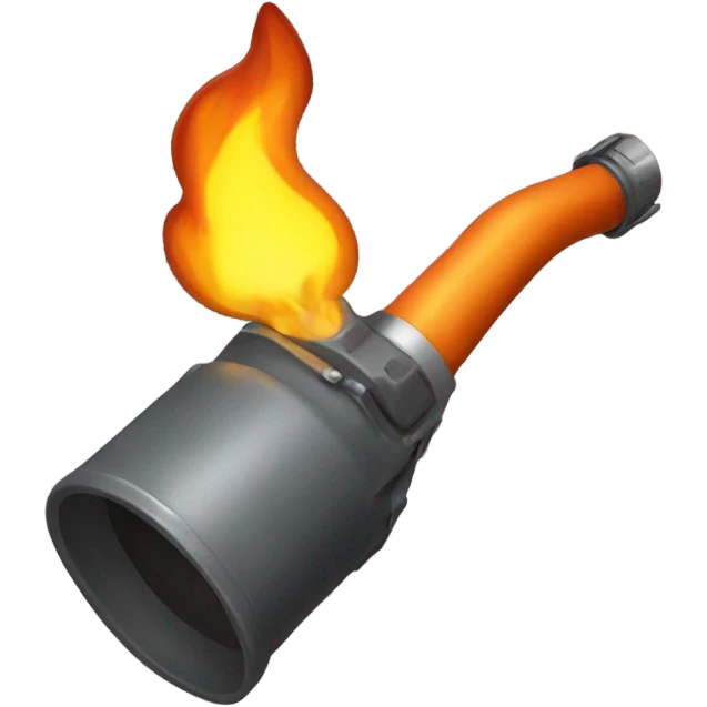 flame thrower  top view emoji