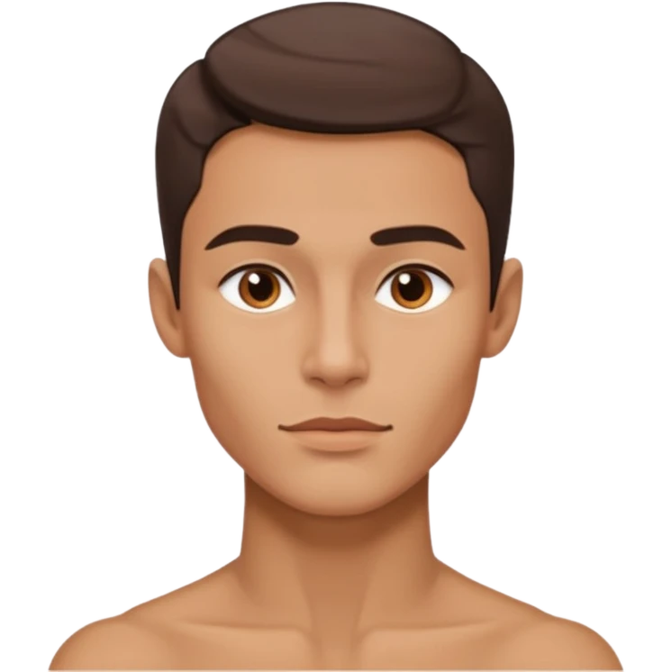 A person who has the sharpest jawline emoji