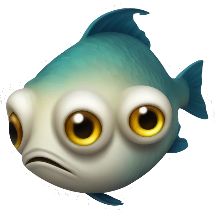 Lazy Eye fish emoji