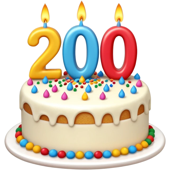 A festive New Year cake with lit candles shaped as the number 2026,
warm lighting, celebratory atmosphere,
soft background, high quality, clean composition emoji