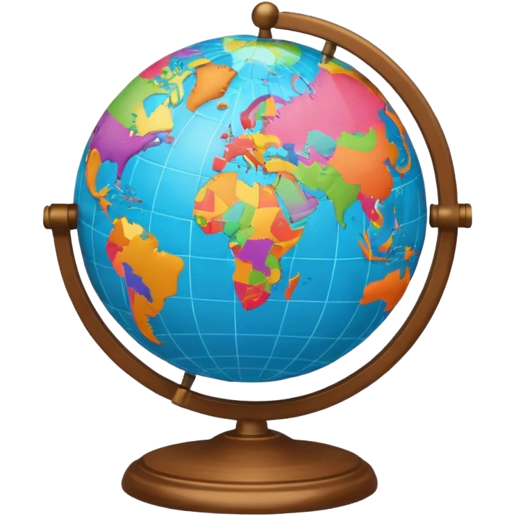 open atlas with a globe above emoji