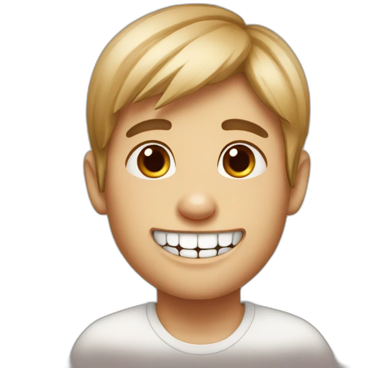 A bunny teeth boy emoji