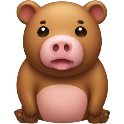 Bear pig emoji