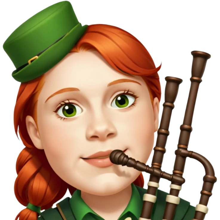 Green Bagpiper emoji