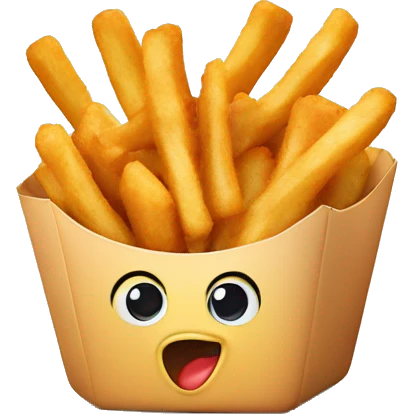 Chicken nuggets and fries emoji