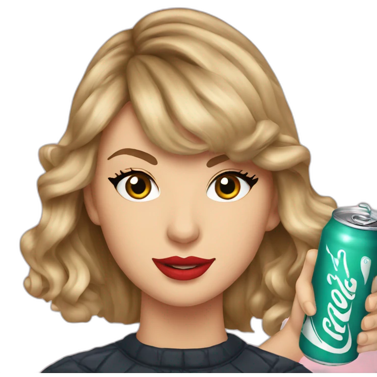 Taylor swift drink soda emoji