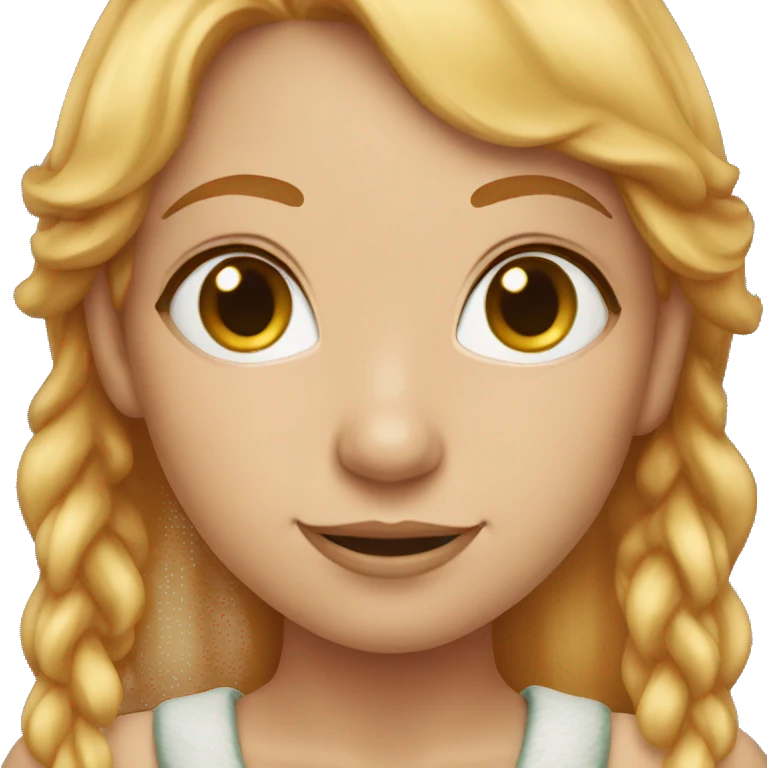 female elf with strawberry blond hair emoji