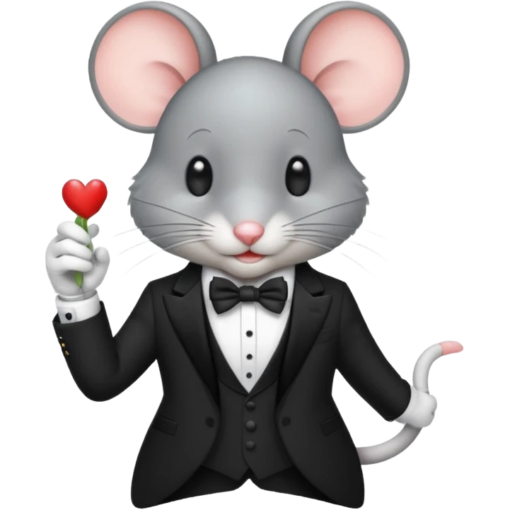 mouse in Formal Attire emoji