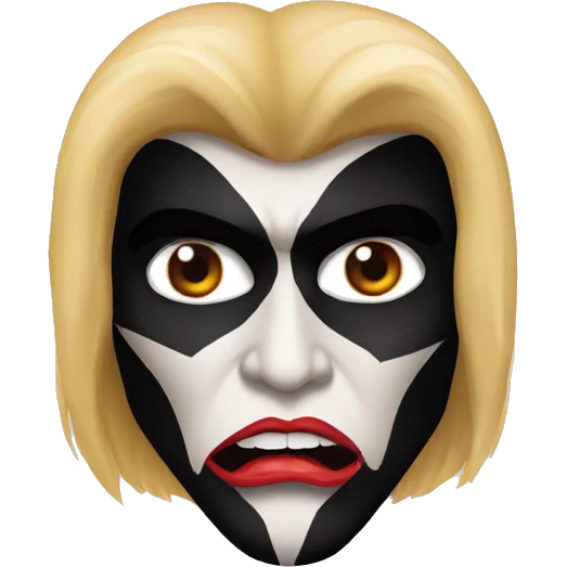 Gene Simmons Kiss Makeup emoji
