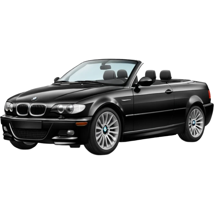 Black BMW 330ci convertible  emoji