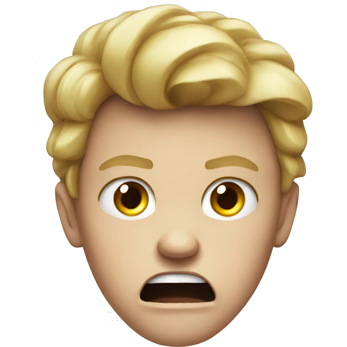 White kid angry emoji