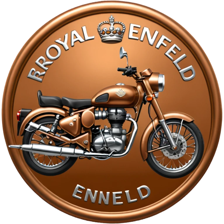 Royal Enfield classic medallion bronze emoji