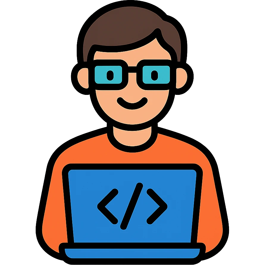 developer icon, modern, clean, tech-inspired emoji