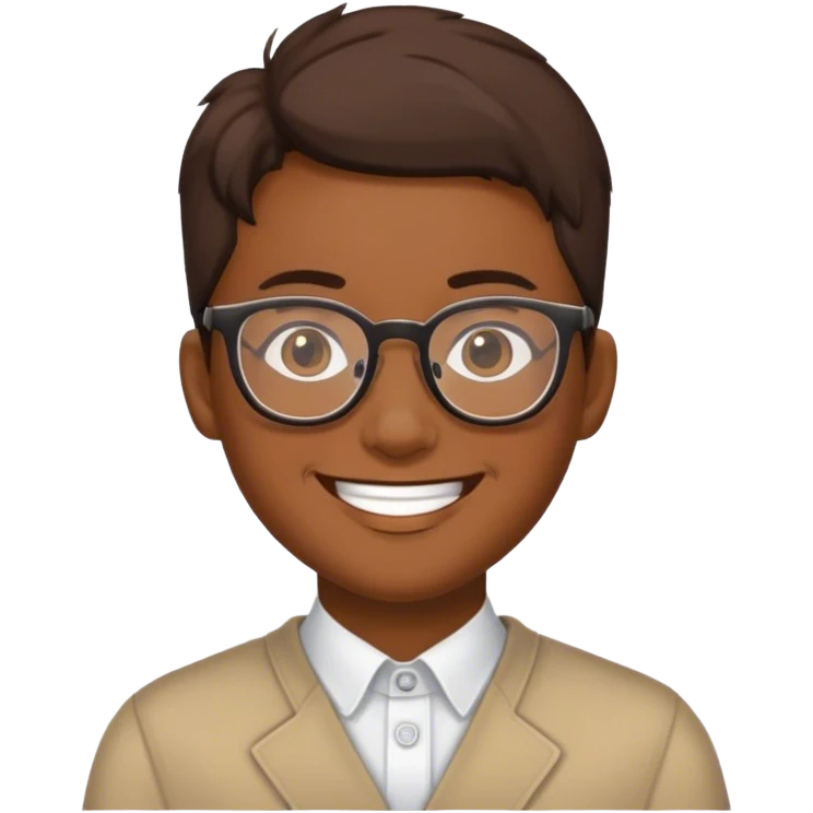 方大同，戴着眼镜，微笑 emoji