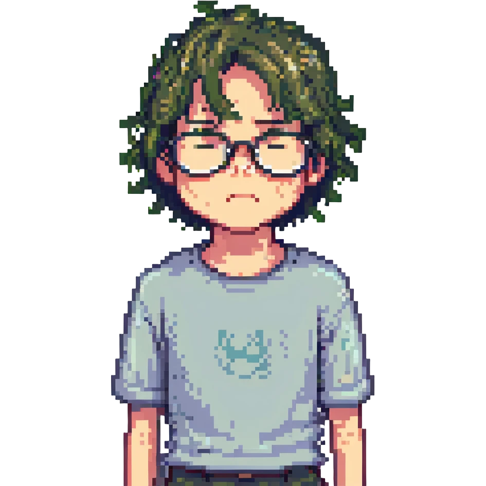 A sweaty bespectacled boy who has just finished a 5K run emoji