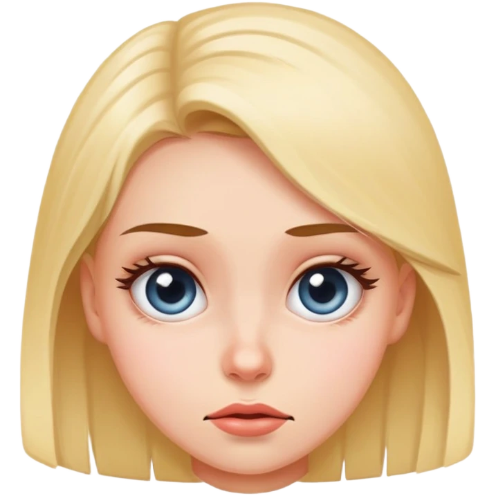 a girl rolling her eyes emoji