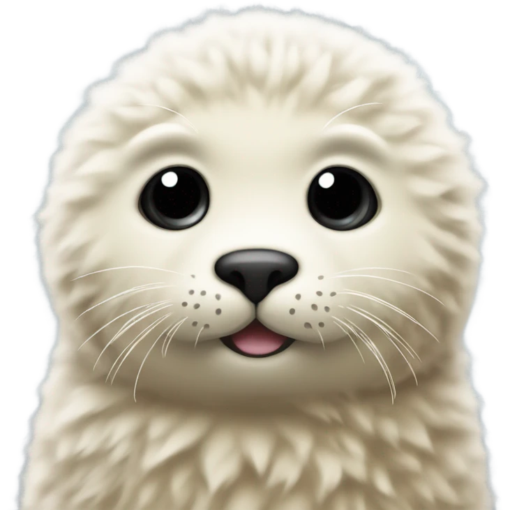 Beige baby seal emoji