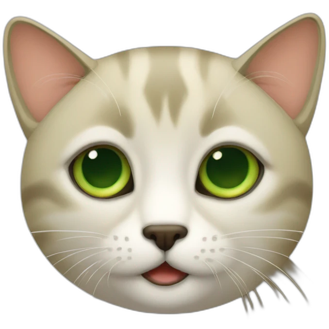 Gato rubio ojos verdes emoji
