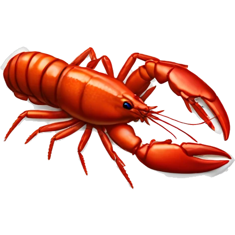 Realistic cooked crawfish  emoji