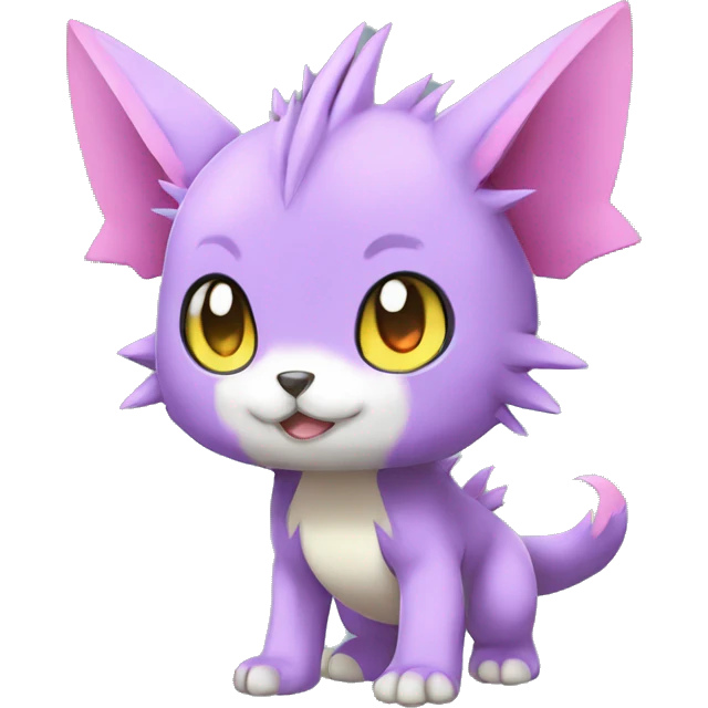 cute kawaii cool edgy Digimon-Fakemon-animal full body emoji