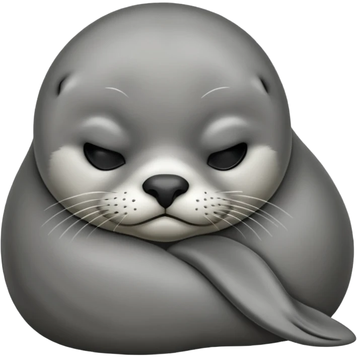 Sleepy seal emoji
