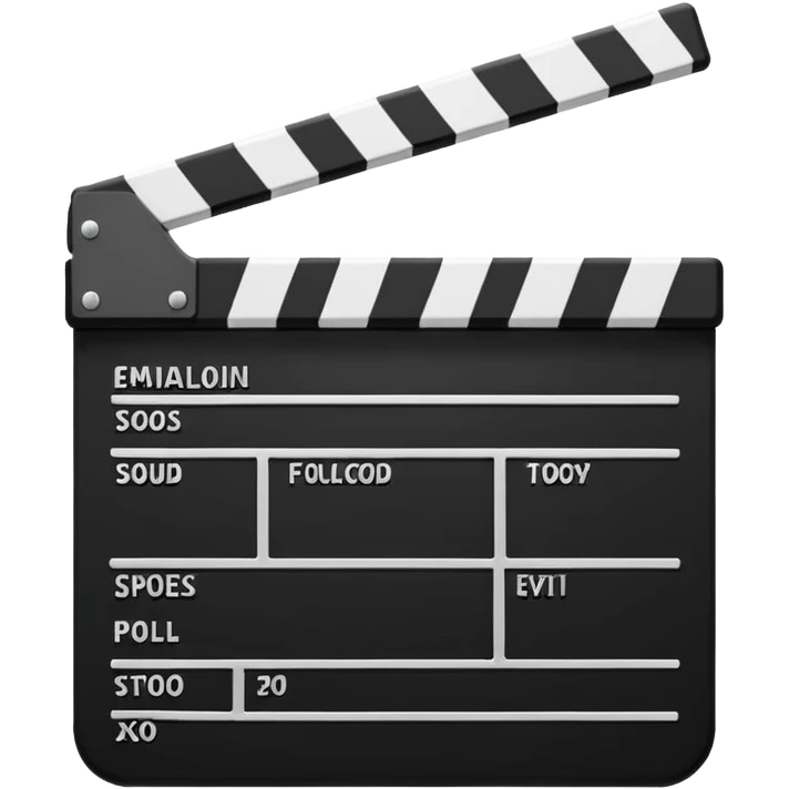 video cine claqueta emoji