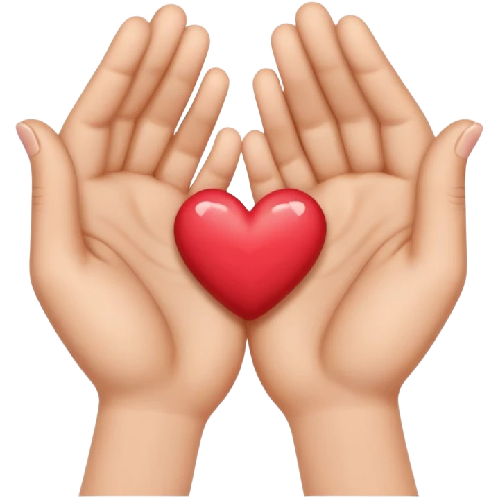 Heart hands emoji