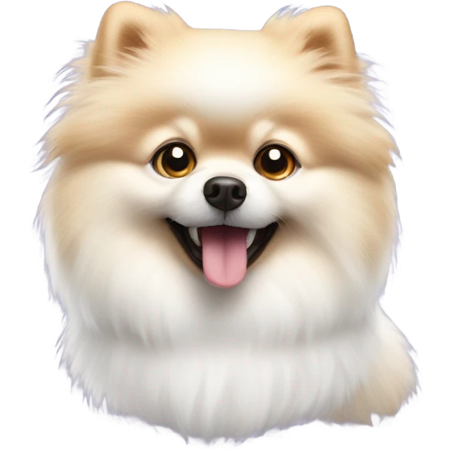 White Pomeranian emoji