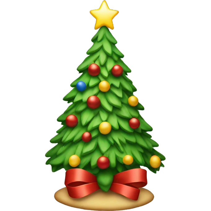 nostalgic christmas tree emoji