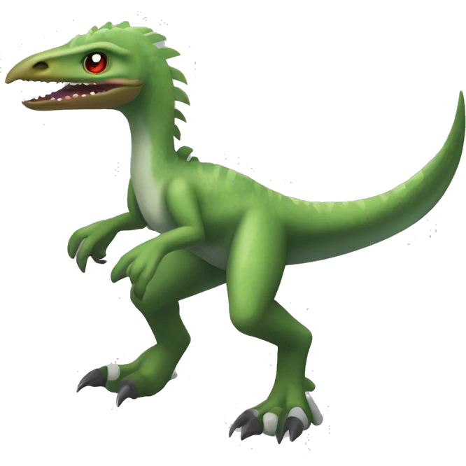 Feathered dinosaur bird velociraptor Sergal Flygon Nargacuga Fakémon full body  emoji