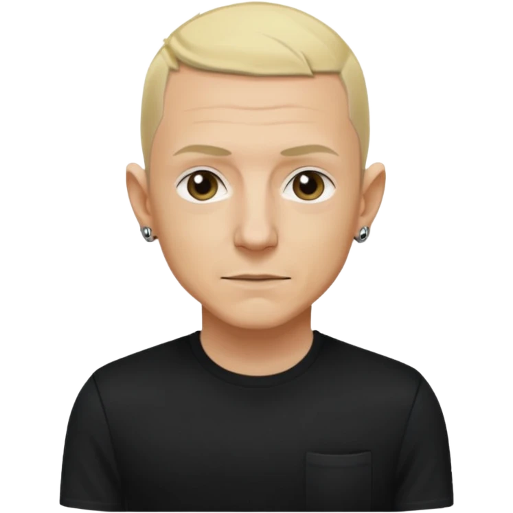 Chester Bennington with blonde hair emoji