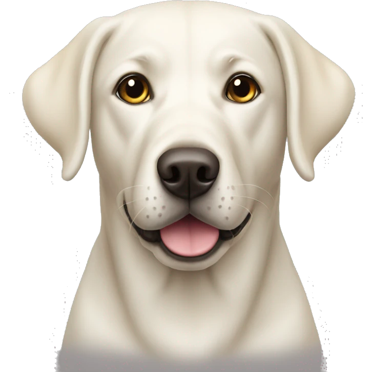 white Labrador emoji