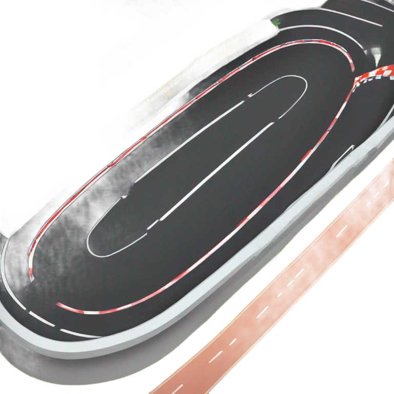large sized race track emoji
