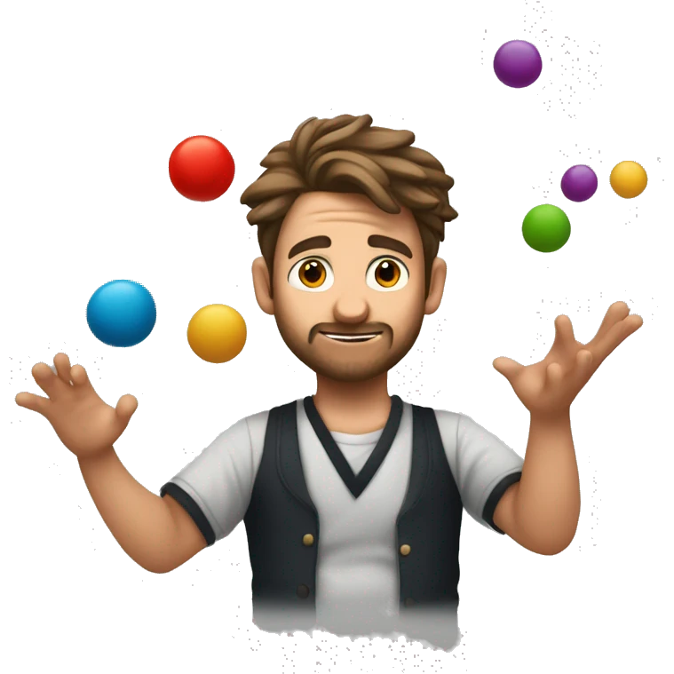 Jonas Griffith juggling emoji