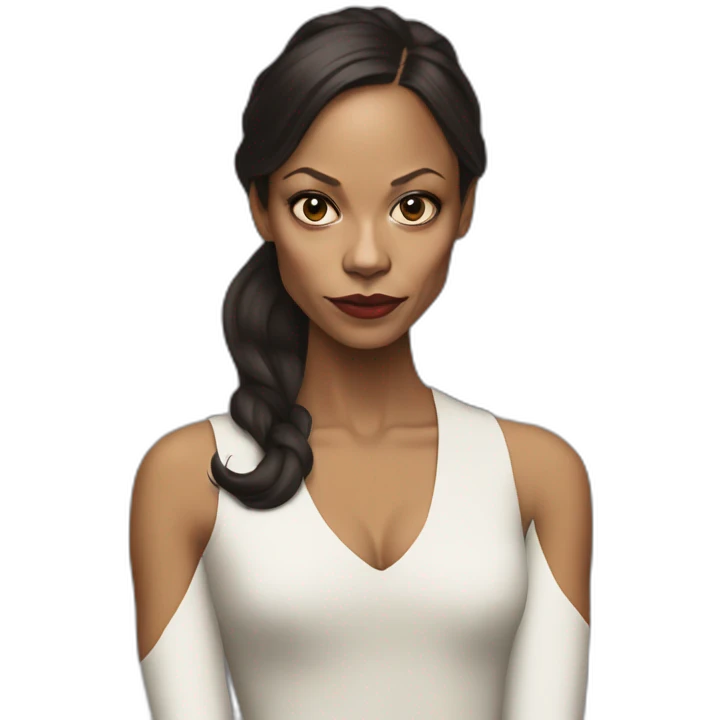 Zoe Saldana serious emoji