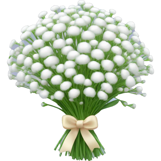 baby’s breath flower bouquet  emoji