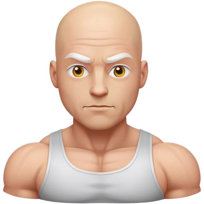 bald head white man body emoji