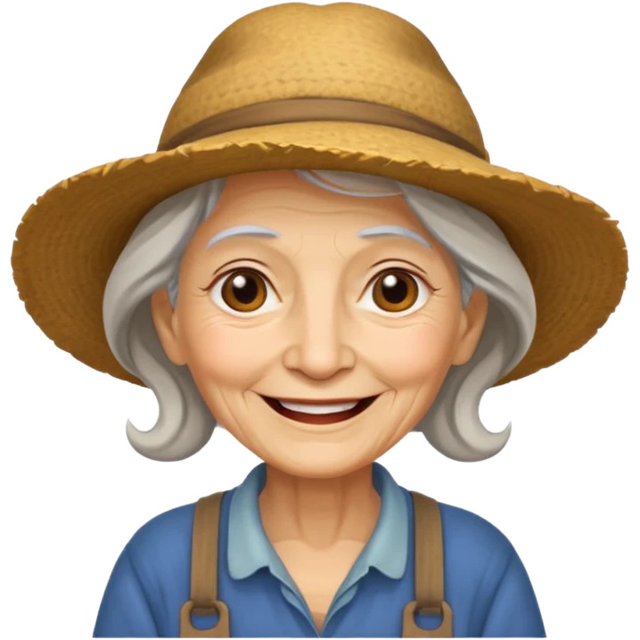 farmer old lady emoji