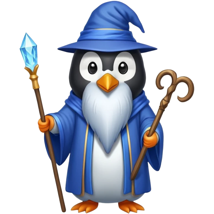 Penguin Wizard emoji