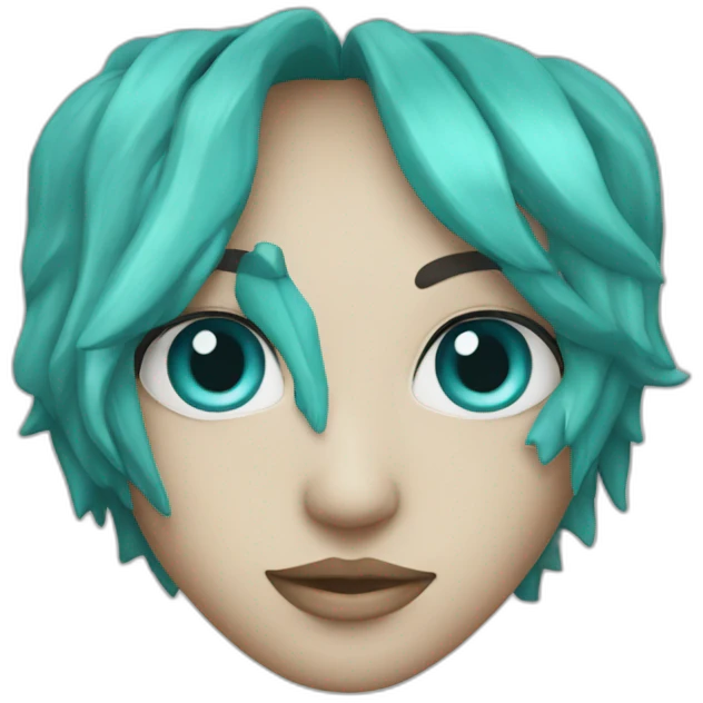 Cœur turquoise emoji